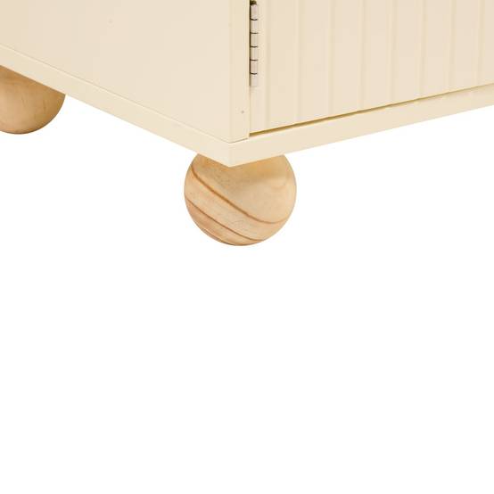 Bibliothèque enfant 2 portes et 1 niche BOULI - Beige - Atmosphera - Image 6