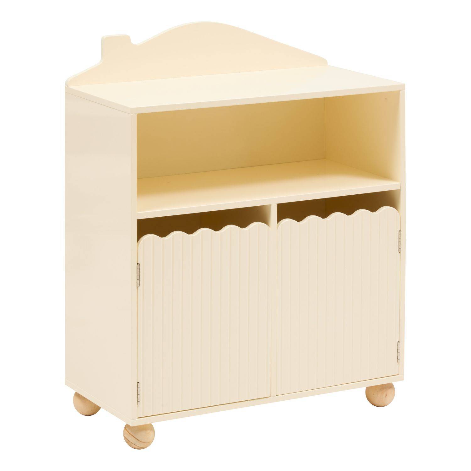 Bibliothèque enfant 2 portes et 1 niche BOULI - Beige - Atmosphera - Image 1