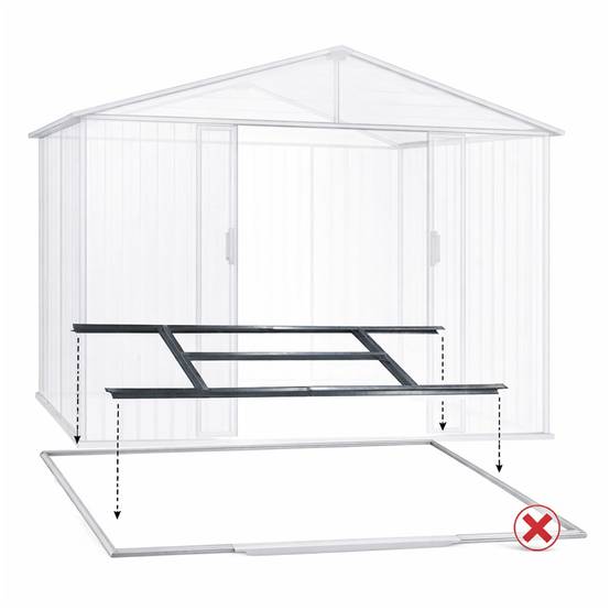 Kit plancher pour abri de jardin avec bûcher Trigano de 8,13 m² - Image 2