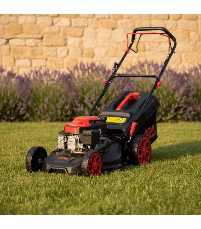 Tondeuse à essence autotractée, Moteur 144,3 cm³, Coupe mulching 46 cm, sac de collecte - VILLAGER AGM4624R - Image 1