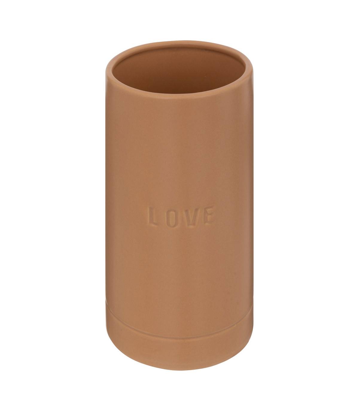 Vase en Céramique émaillée Ambre D 10 x H 20 cm - Image 1