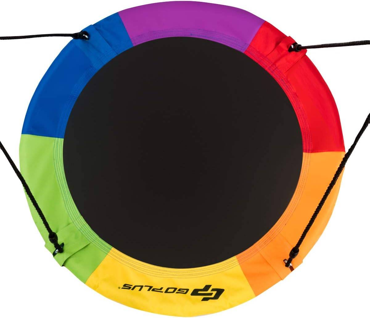 Balançoire nid d’oiseau rond 100cm de diamètre avec sangle de suspension charge 150 kg multicolore - Image 5