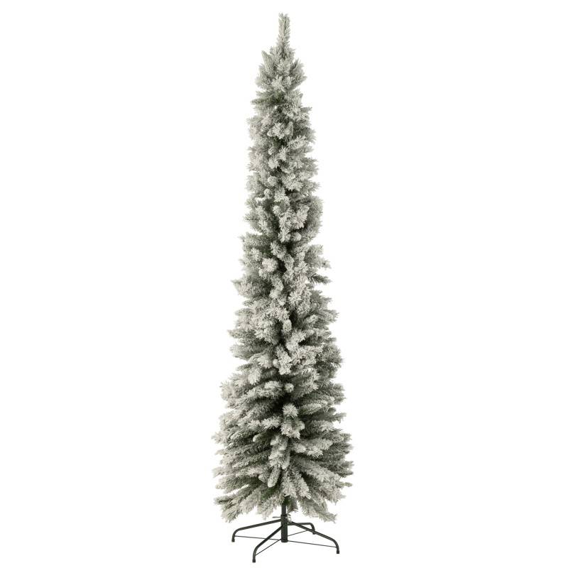 J-Line - Sapin de Noël artificiel enneigé en plastique vert 47x47x184 cm - J-Line - Image 2