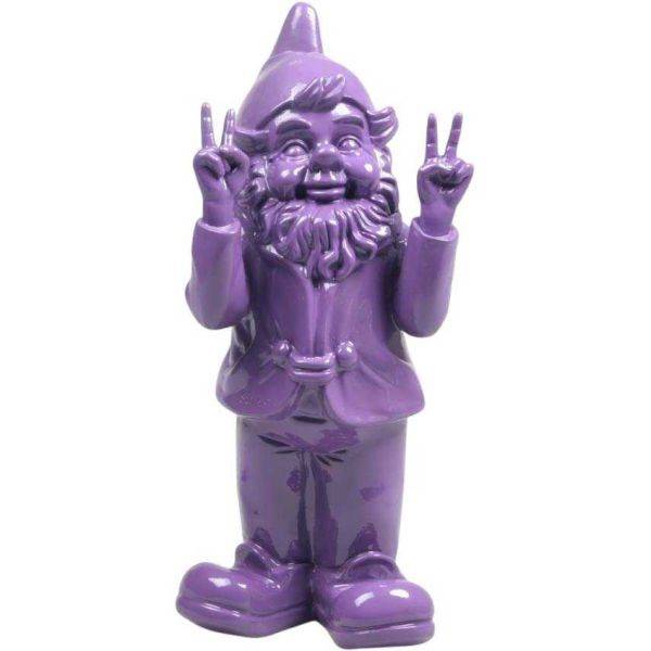 Stoobz - Nain de jardin en résine 13 x 11 x 31 cm Peace Stoobz - Image 1