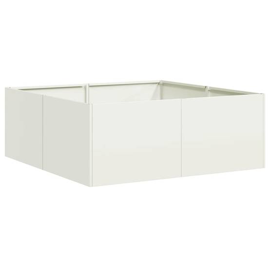 Support pot & bac acier laminé à froid blanc 80 x 80 x 30 cm - Prolenta premium p348.3 - Image 1