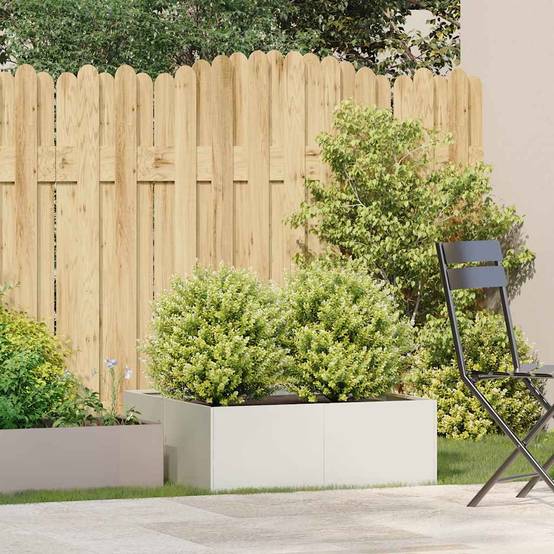 Support pot & bac acier laminé à froid blanc 80 x 80 x 30 cm - Prolenta premium p348.3 - Image 3