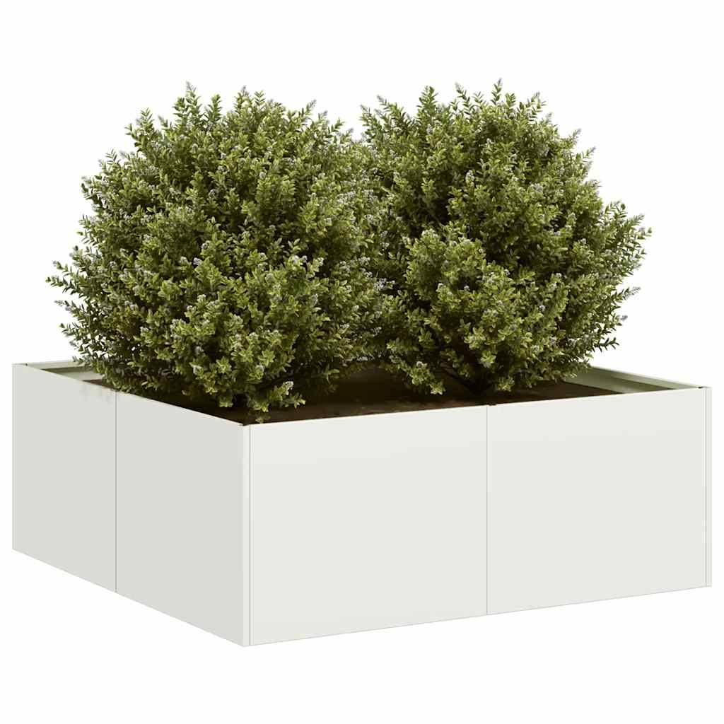 Support pot & bac acier laminé à froid blanc  80 x 80 x 30 cm  - Prolenta premium p348.3 - Image 2