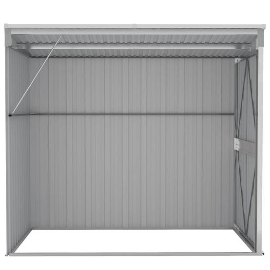 Vidaxl - Abri de jardin mural Gris 118x194x178 cm Métal galvanisé vidaXL 316222 - Image 6