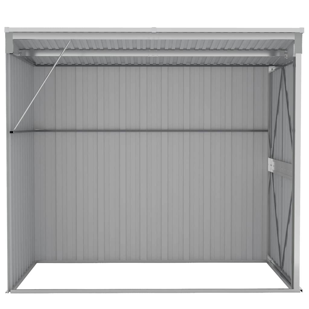 Vidaxl - Abri de jardin mural Gris 118x194x178 cm Métal galvanisé vidaXL 316222 - Image 6