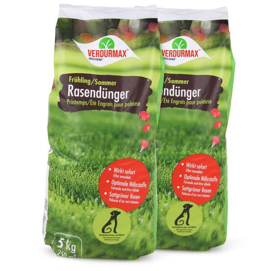 5 kg Engrais pour gazon VERDURMAX® Printemps / Été x 2 - Image 1