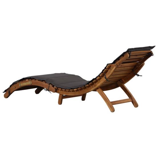 Duo Lits Soleil Acacia Massif Pliants Oreillers Terrasse Gris – ComfortXL Outdoor Living - Image 4