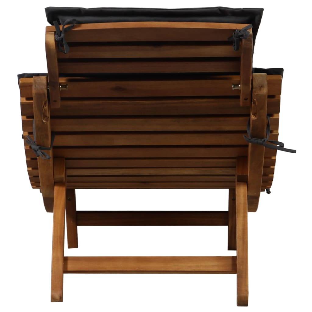 Duo Lits Soleil Acacia Massif Pliants Oreillers Terrasse Gris – ComfortXL Outdoor Living - Image 5