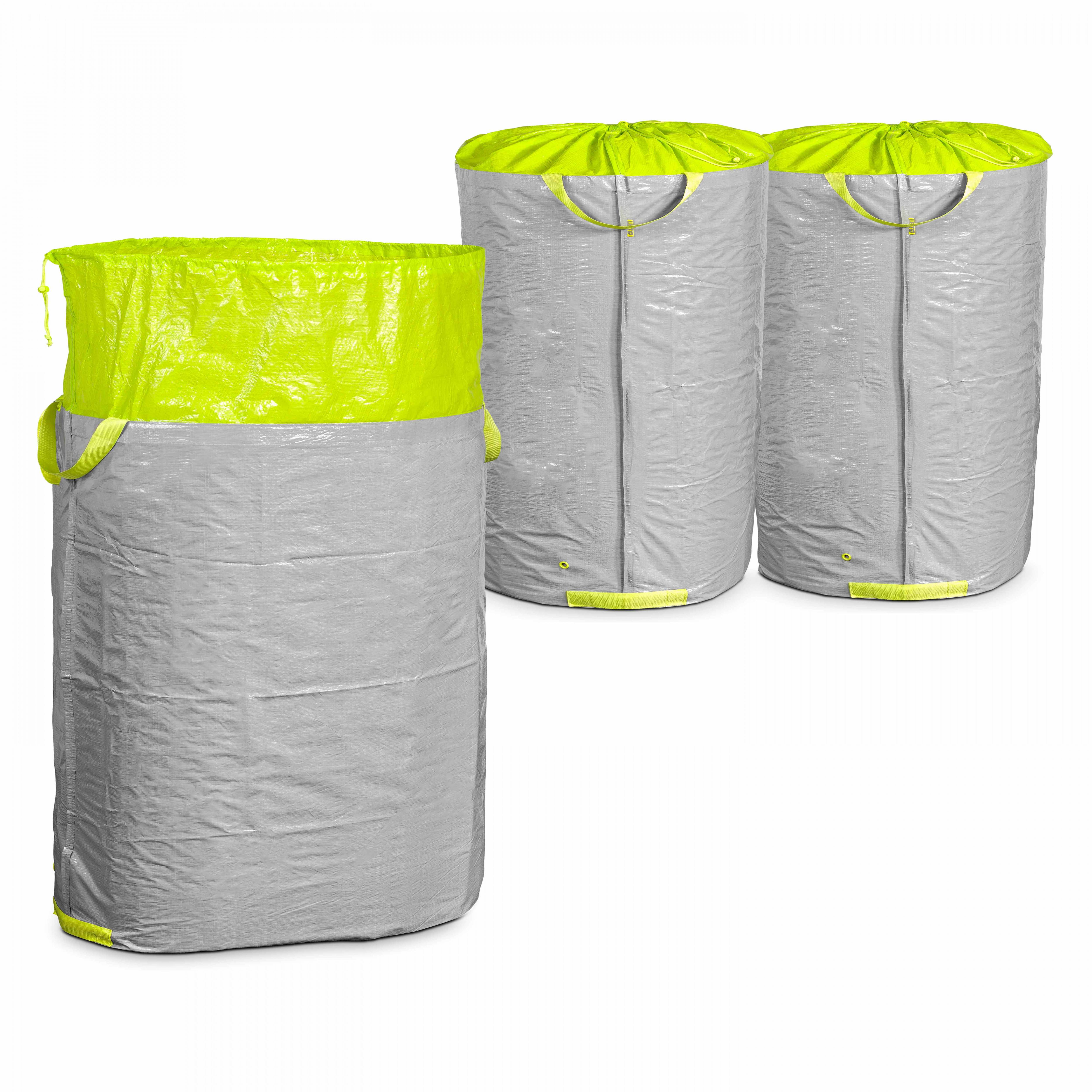 Oviala - Lot de 3 sacs de terrasse 400 l polyester gris - Oviala - Image 1