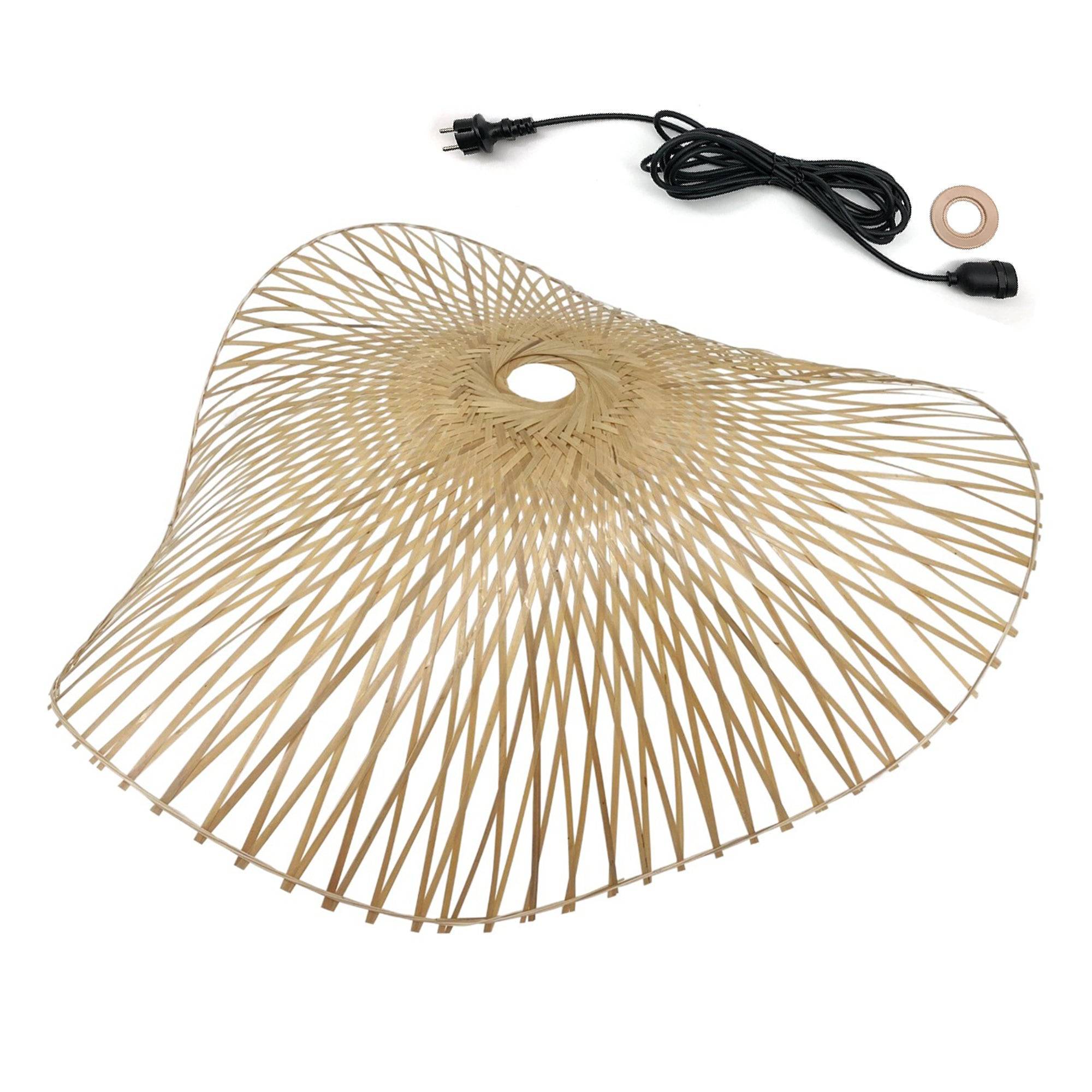 Lumisky - Suspension LAIA Extérieure Bambou Beige D50cm - Image 1