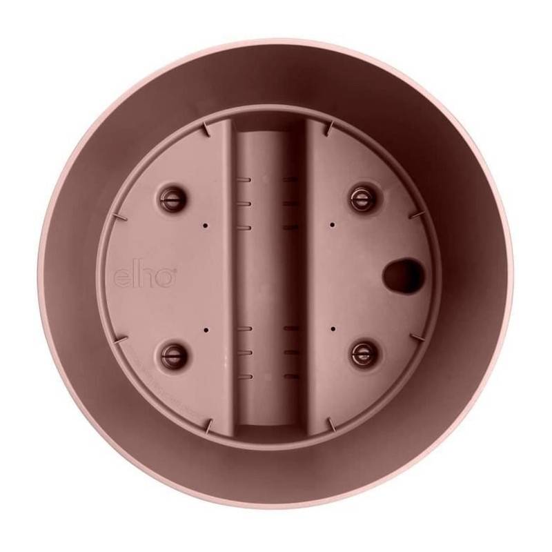 Elho - Pot De Fleurs Rond Greensense Aqua Care - Plastique Réservoir - Avec Roulettes - ø35 - Brun Argile - Image 4