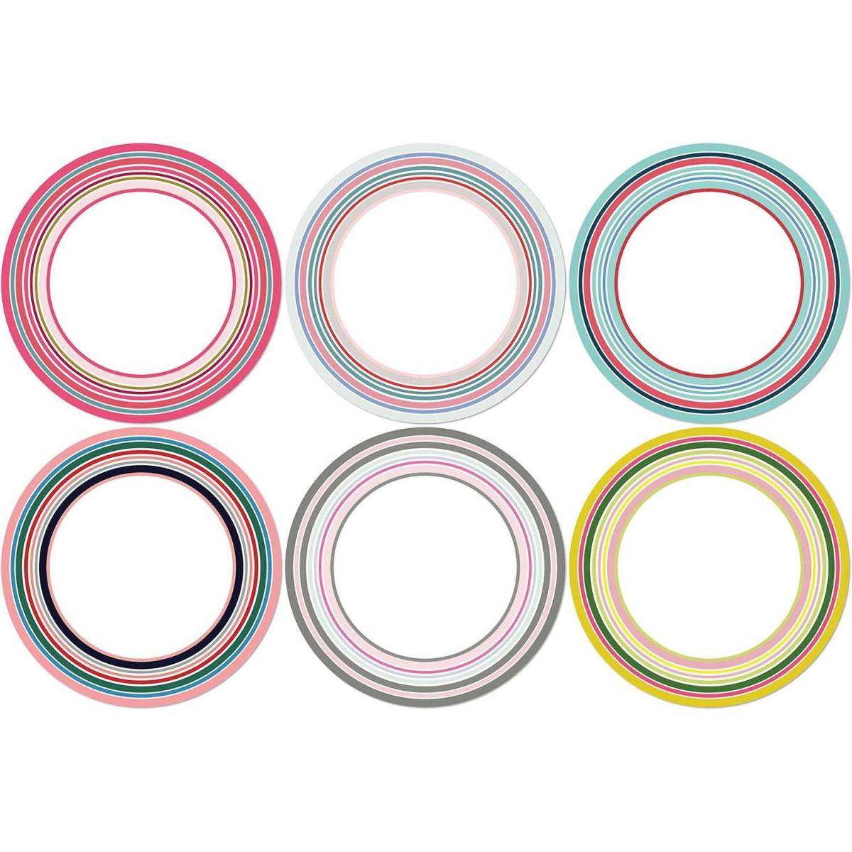 Set de table en vinyle 38 cm Alba Lot de 6 sets de table motifs assortis - Image 1