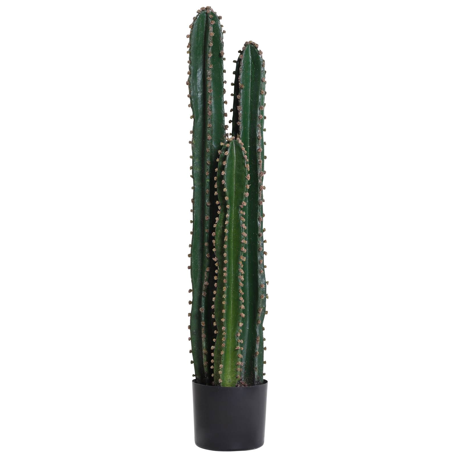 Cactus artificiel grand réalisme plante artificielle grande taille dim. Ø 17 x 98H cm vert - Image 2