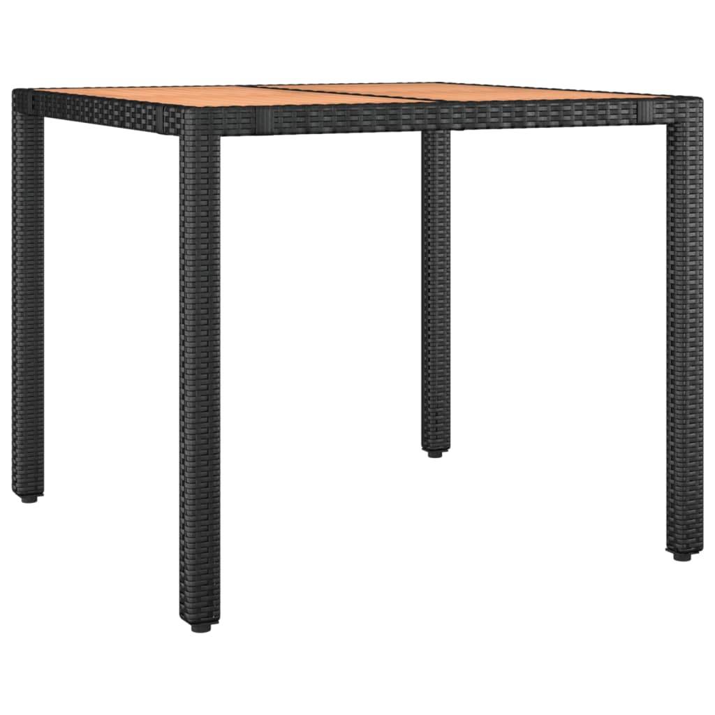 ComfortXL - Salon de Jardin 2 Personnes Noir, 2 Fauteuils à Dossier Réglable et Table avec Plateau en Bois d'Acacia – ComfortXL Outdoor Living - Image 4