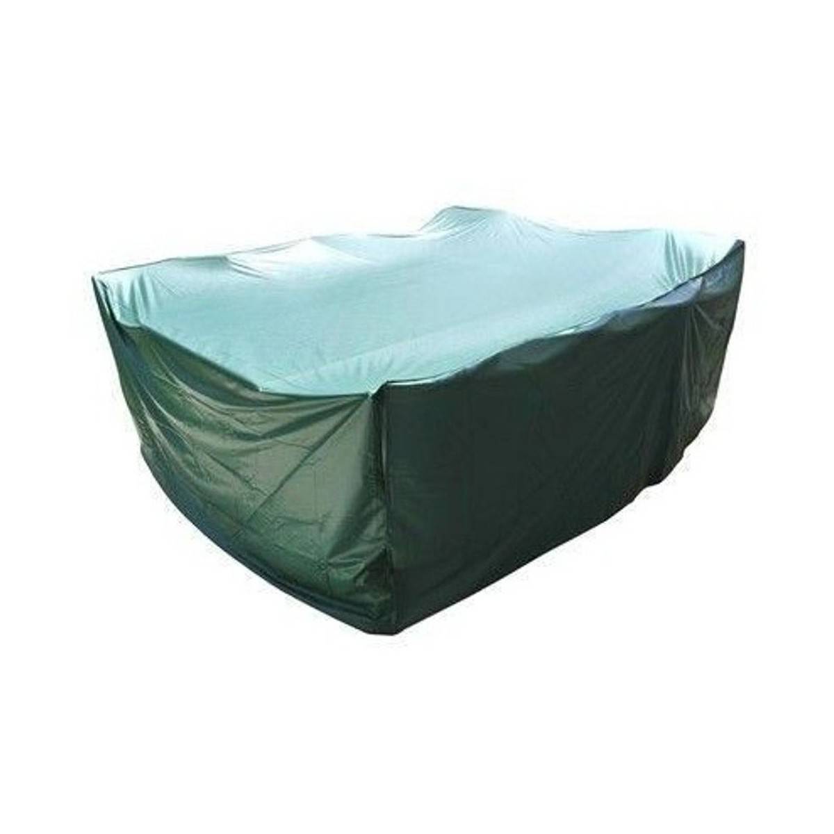 Housse salon de jardin pvc rectangulaire 250 x 200 x 90 cm avec oeillets couleur Verte - Image 1