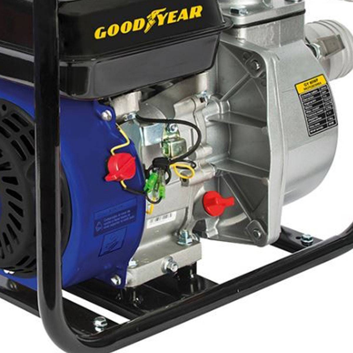 Goodyear - Pompe à eau 6.5CV Essence 4T OHV 196Cm3 Motopompe thermique 54m3/h Raccords 75mm Inondations Caves Piscines GOODYEAR - Image 4