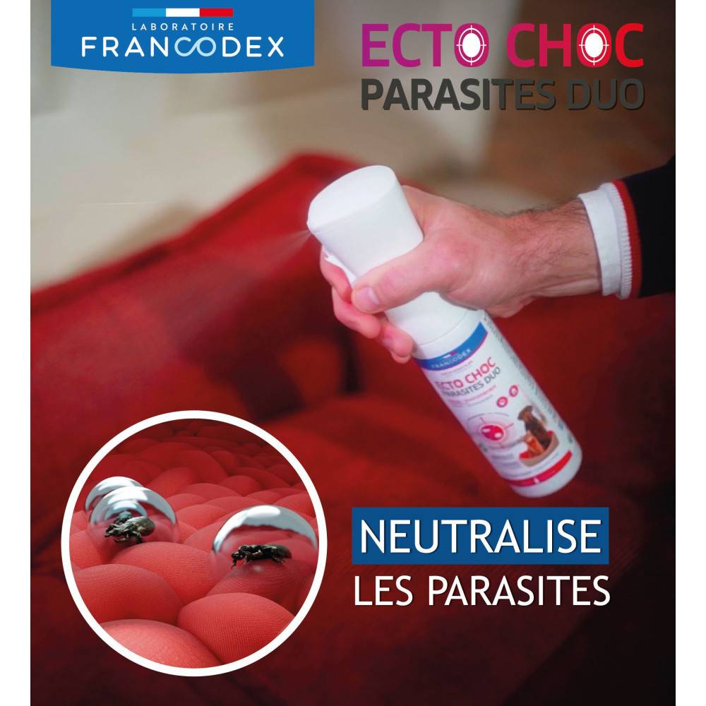 Francodex - Ecto Choc antiparasitaires duo 290 ml pour chiens, chats et habitat - Image 7