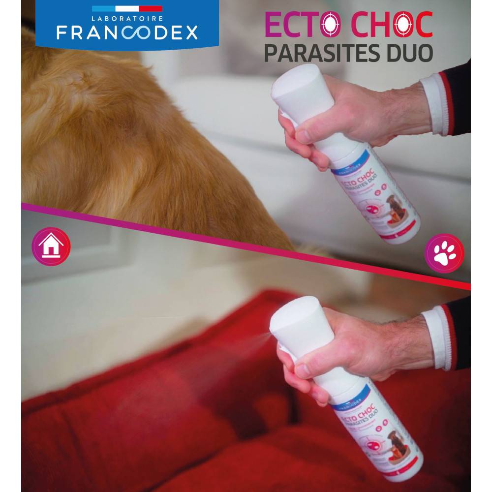 Francodex - Ecto Choc antiparasitaires duo 290 ml pour chiens, chats et habitat - Image 5