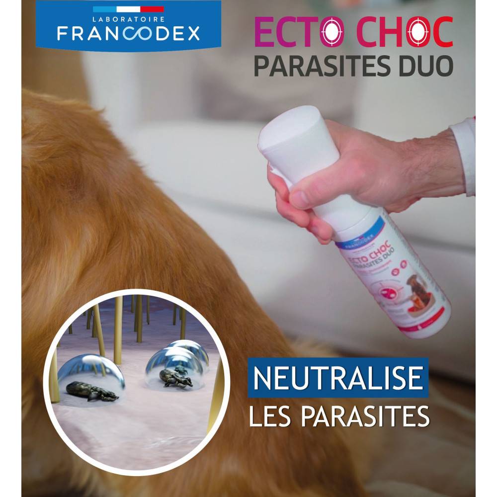 Francodex - Ecto Choc antiparasitaires duo 290 ml pour chiens, chats et habitat - Image 6