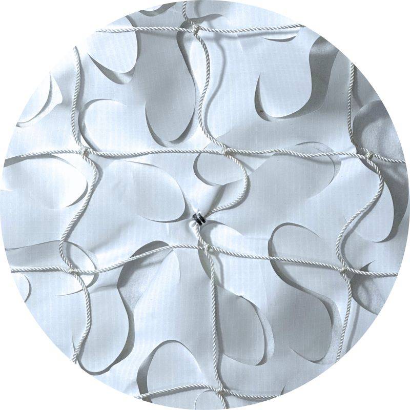 Filet de camouflage renforcé blanc / 2x6 - Image 4