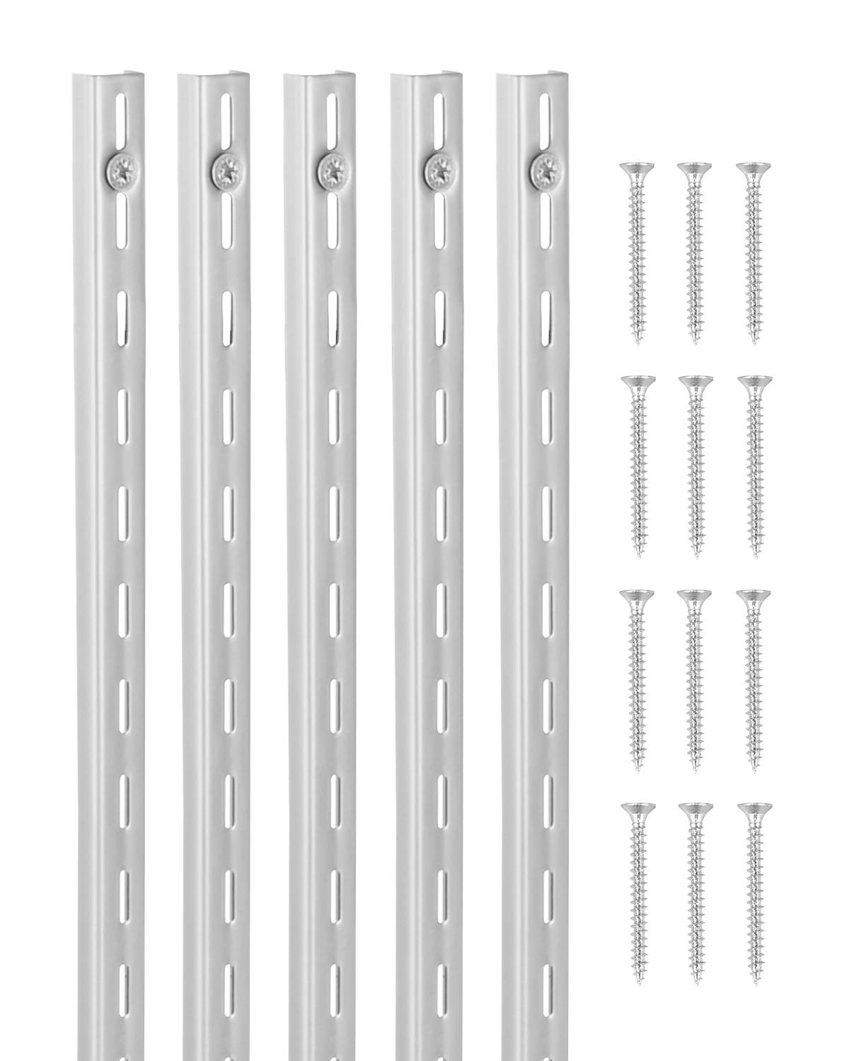 VEVOR Crémaillère étagère 990mm, rail simple, lot 10, acier. - Image 1