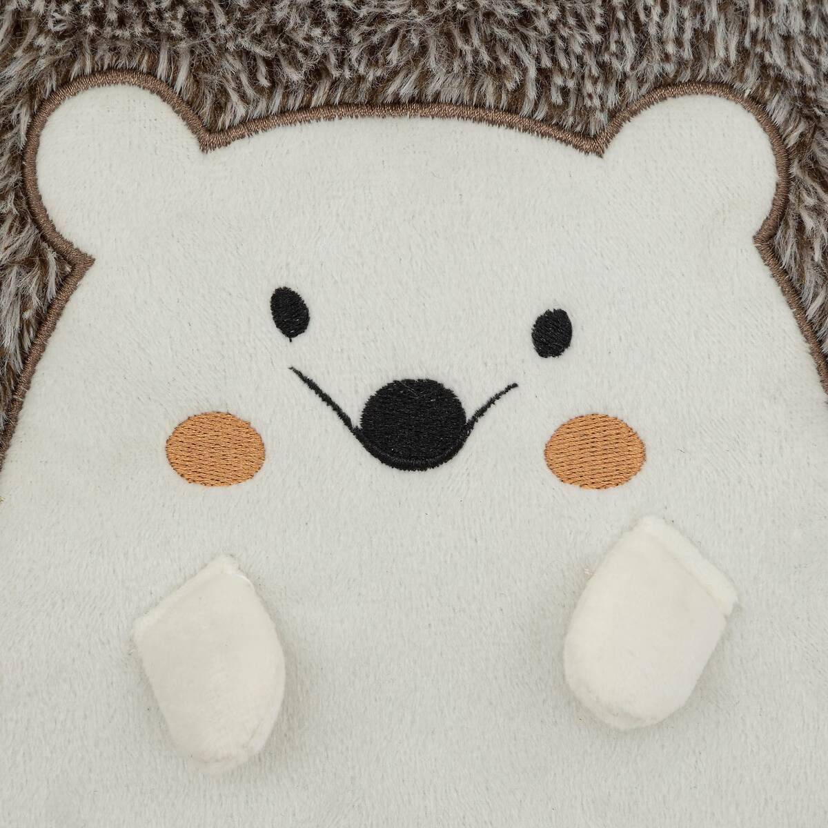 Coussin Déco Enfant "Hérisson" 30cm Marron - Image 2