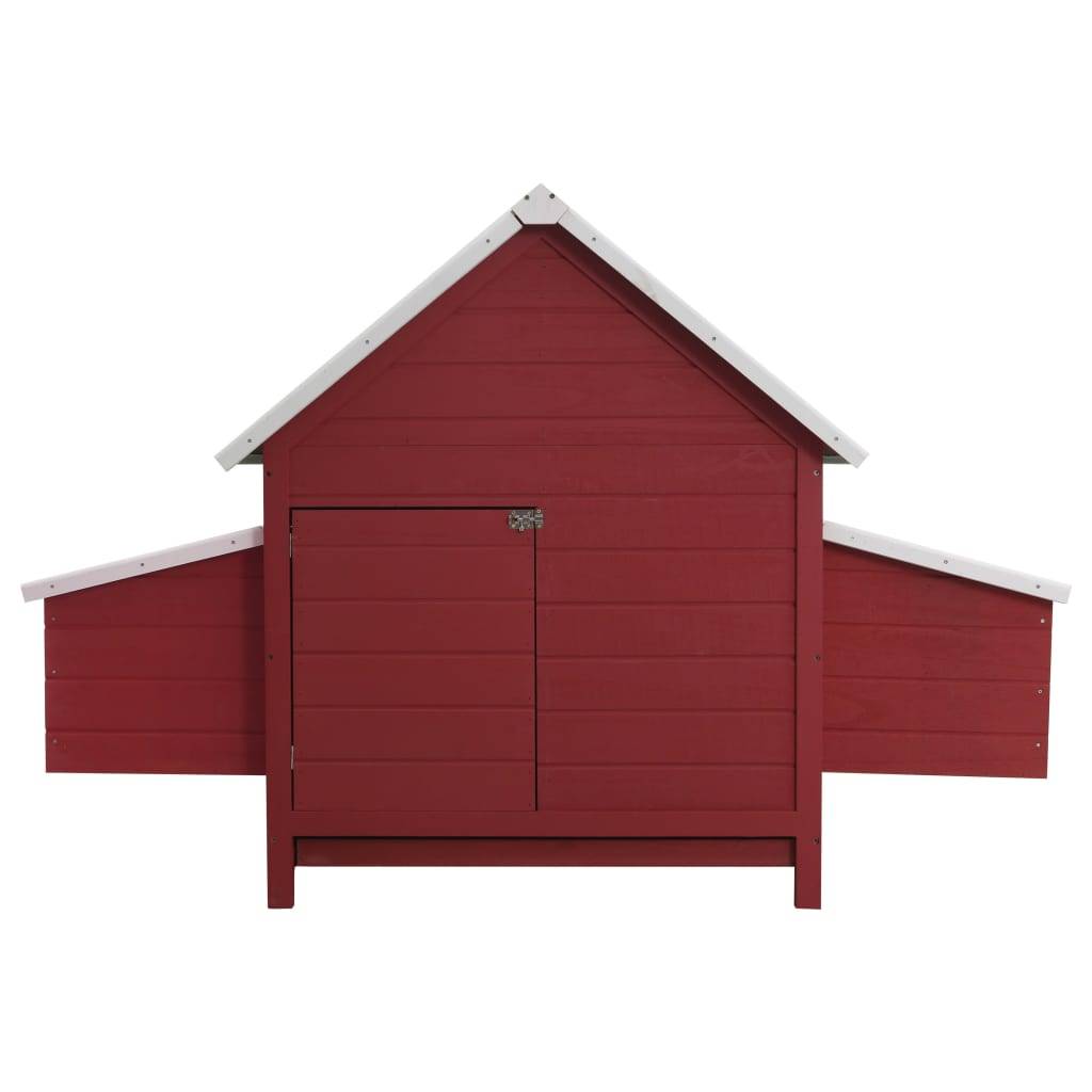 Vidaxl - Poulailler Rouge 157x97x110 cm Bois vidaXL 170857 - Image 5