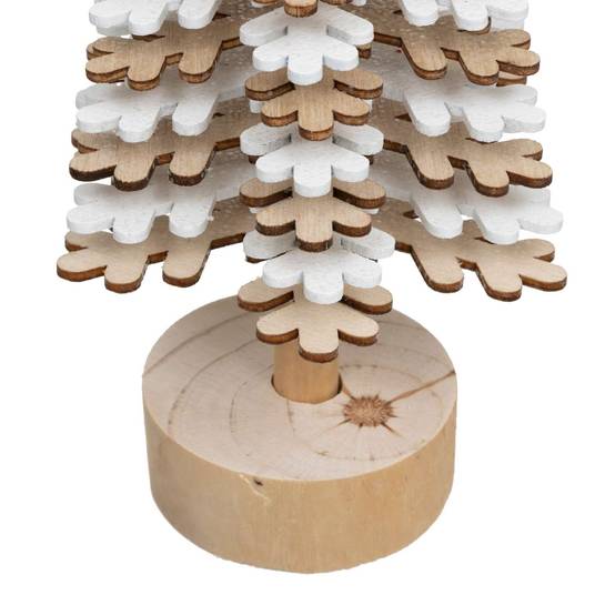 Sapin de Noël Flocon en bois - H. 40 cm - Atmosphera - Image 3