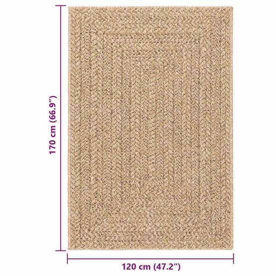 ComfortXL - Tapis Intérieur Extérieur Aspect Jute Résistant aux UV pour Balcon et Salon Brun 120x170 cm – ComfortXL Outdoor Living - Image 9
