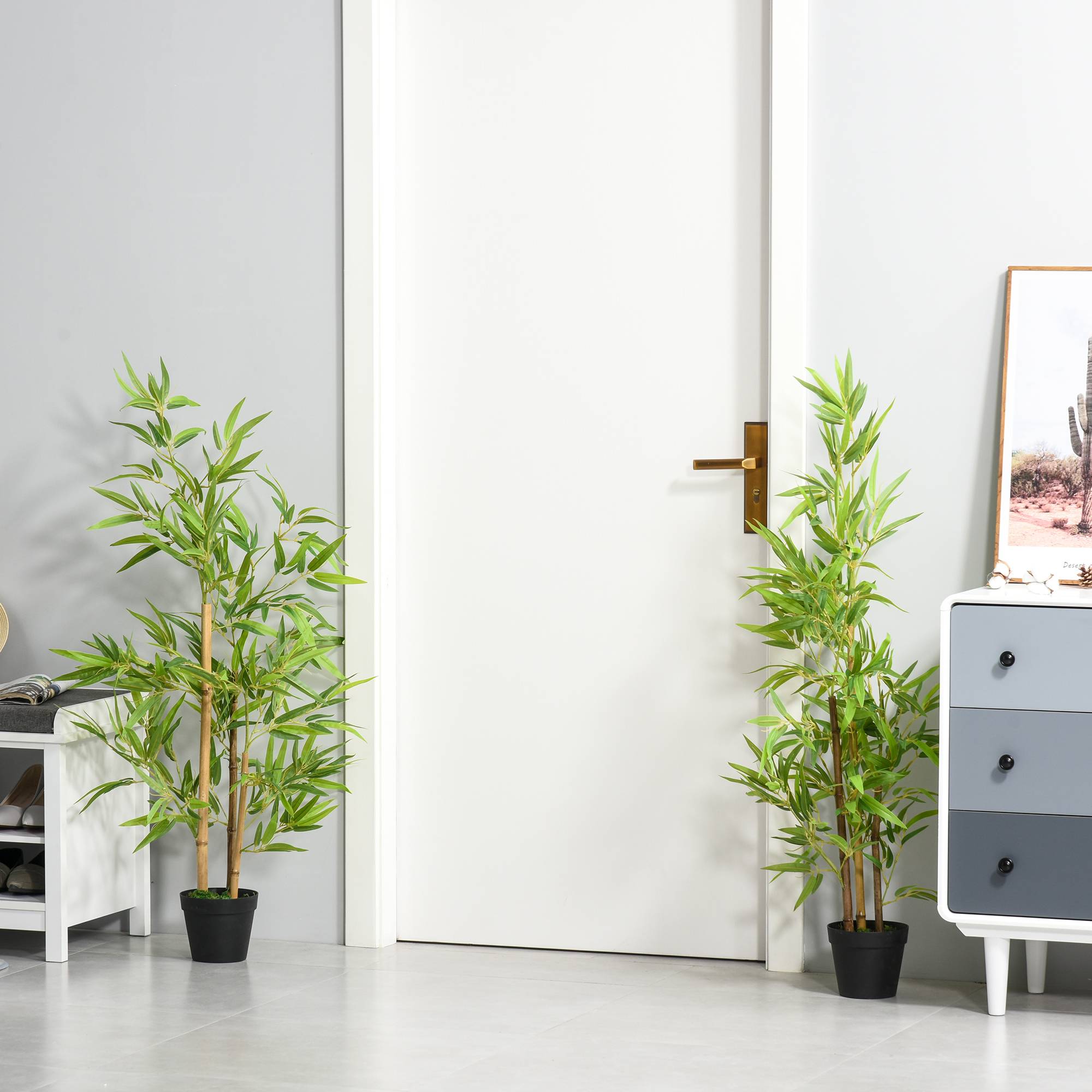 bambou artificiel, plante artificielle, plante décorative en pot, arbre artificiel, décoration d'arbre, 120 cm - Image 7