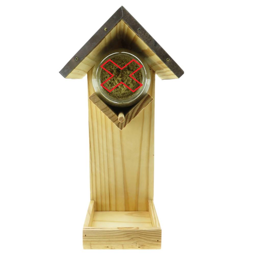 Trixie - Mangeoire pour pot de beurre d'arachides, H 31 cm, pour oiseaux - Image 3