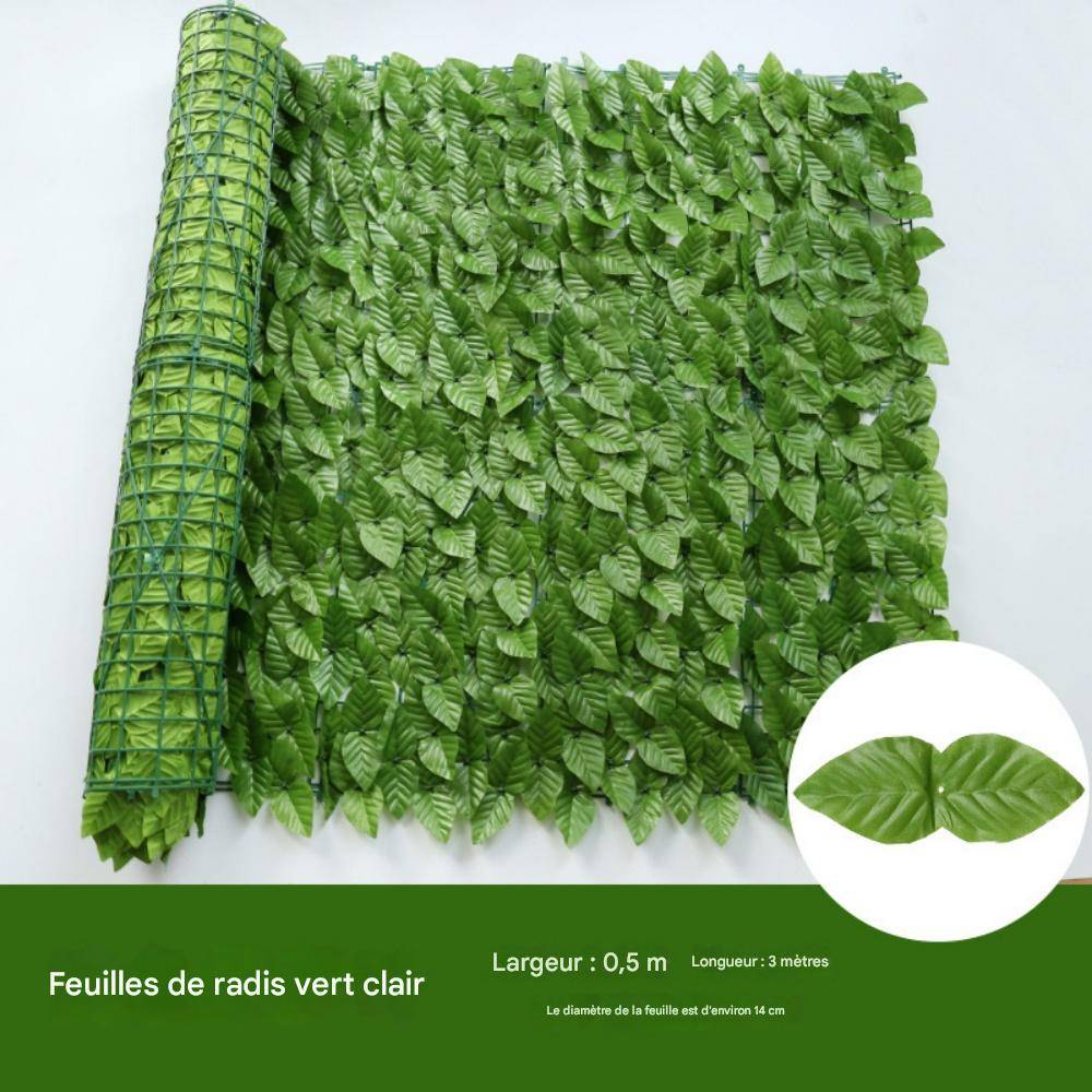 Lierre Artificiel Pothos pour Extérieur - Décoration de Clôture et Intimité - Résistant aux Intempéries50*300cm - Lytech - Image 1