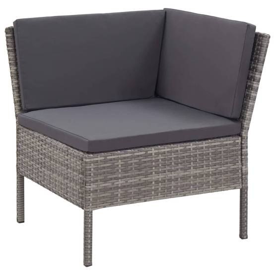 Vidaxl - Salon de jardin 8 pcs avec coussins résine tressée gris vidaXL 48954 - Image 8