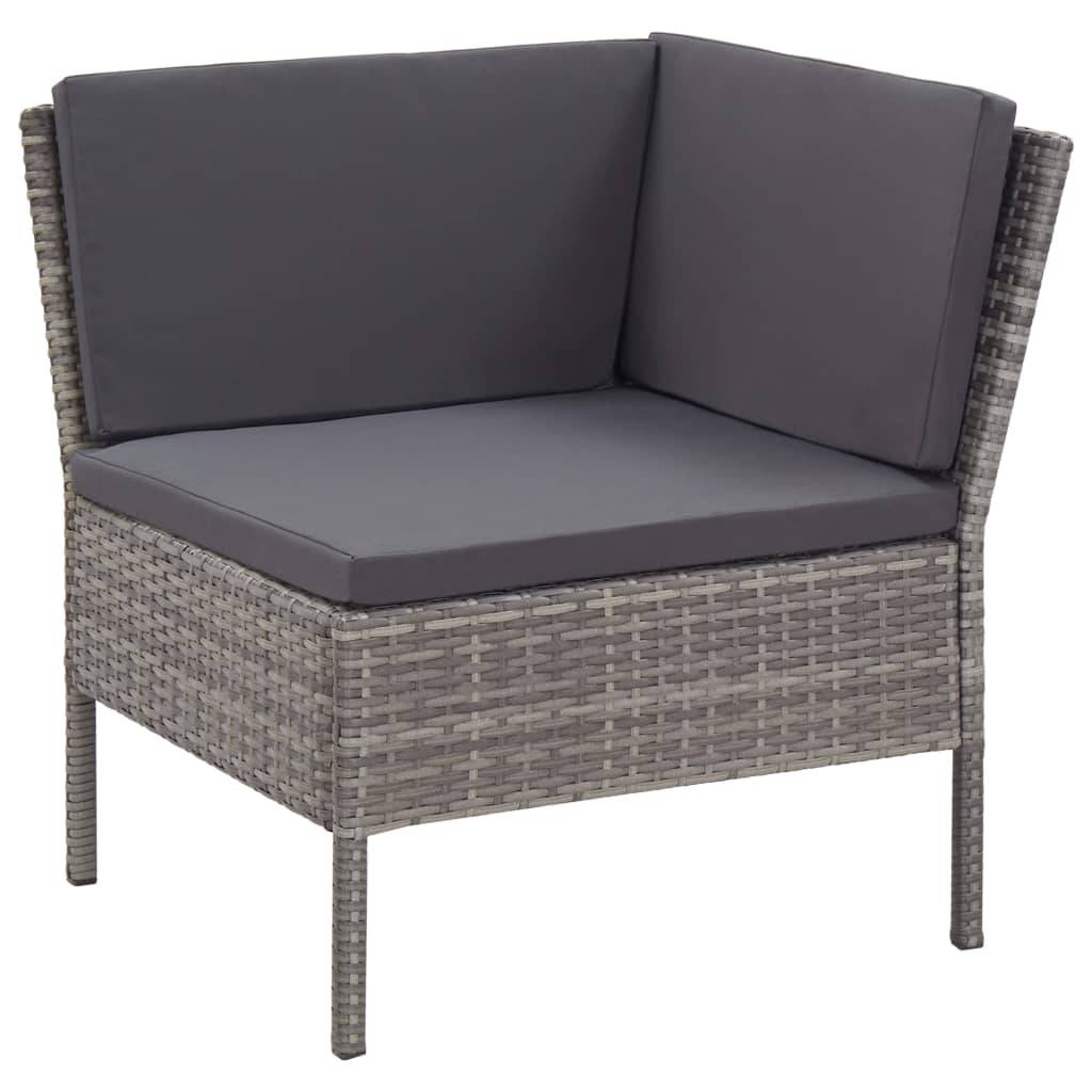Vidaxl - Salon de jardin 8 pcs avec coussins résine tressée gris vidaXL 48954 - Image 8