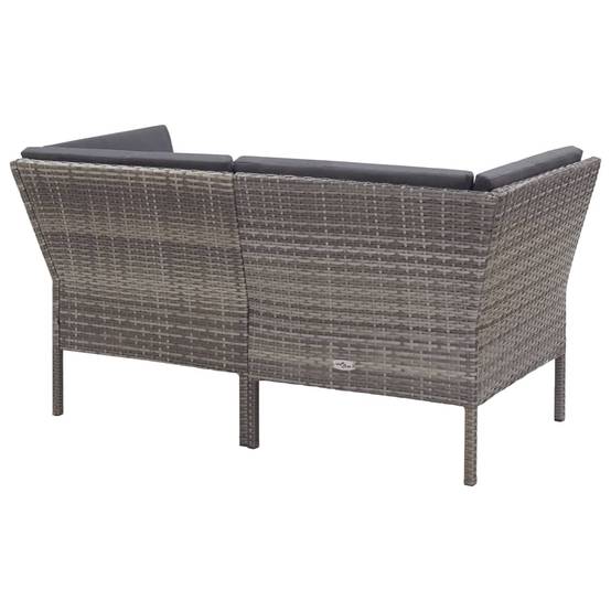 Vidaxl - Salon de jardin 8 pcs avec coussins résine tressée gris vidaXL 48954 - Image 7