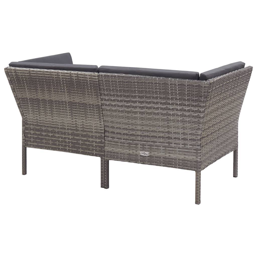 Vidaxl - Salon de jardin 8 pcs avec coussins résine tressée gris vidaXL 48954 - Image 7
