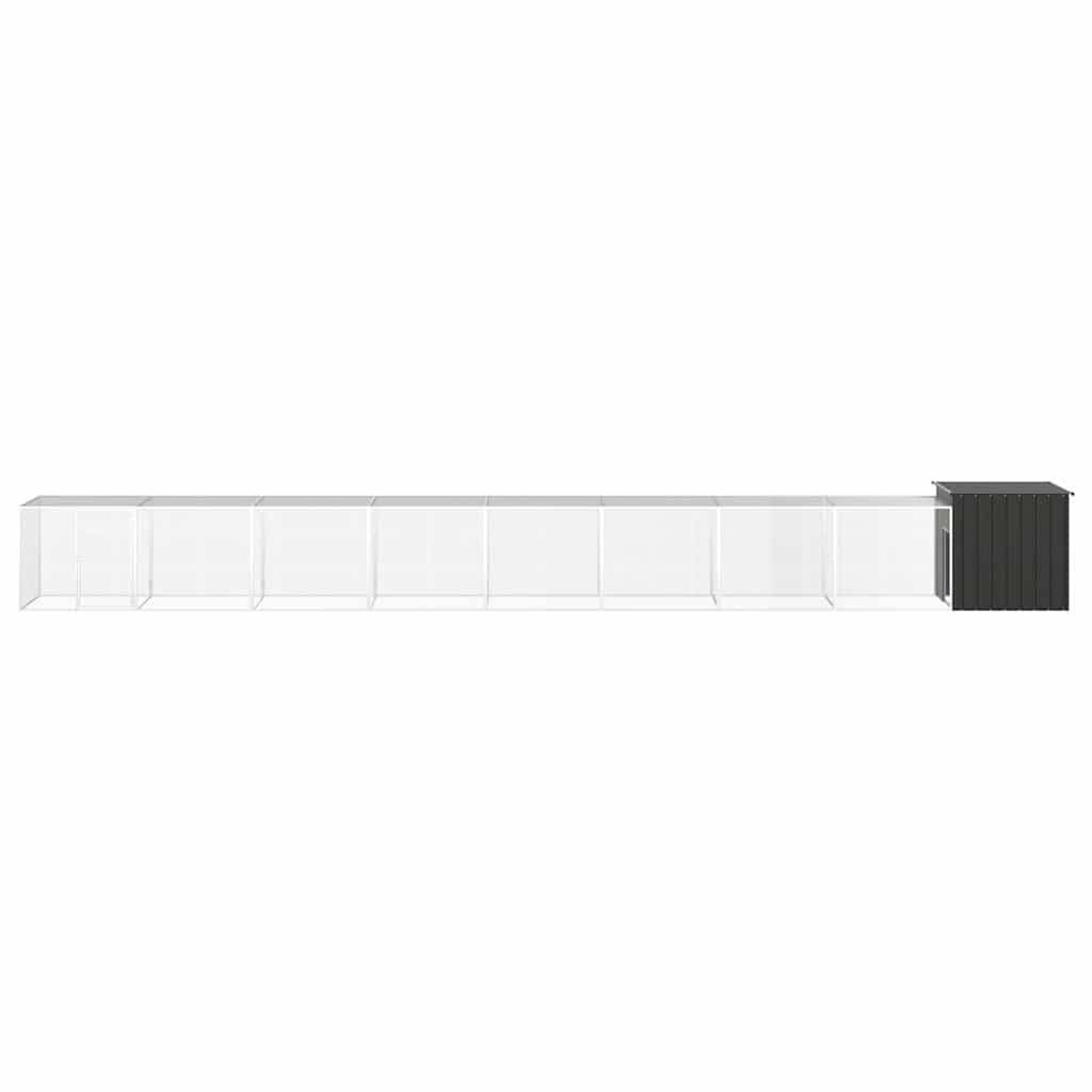 Vidaxl - Poulailler Anthracite 900x91x100 cm Acier galvanisé vidaXL 3106458 - Image 2