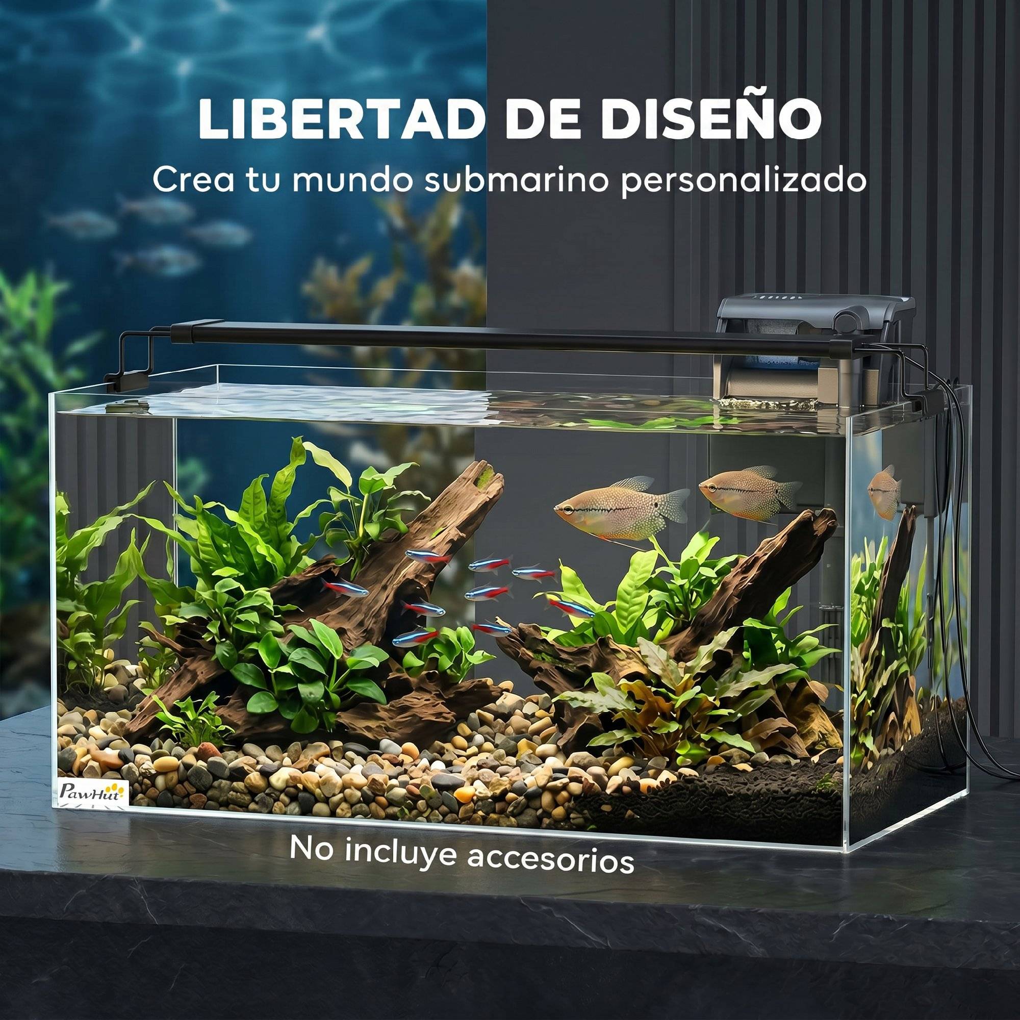 ComfortXL - Aquarium verre trempé 51 L 60x30x30 cm transparent poissons crevettes tortues - ComfortXL Outdoor Living - Image 6