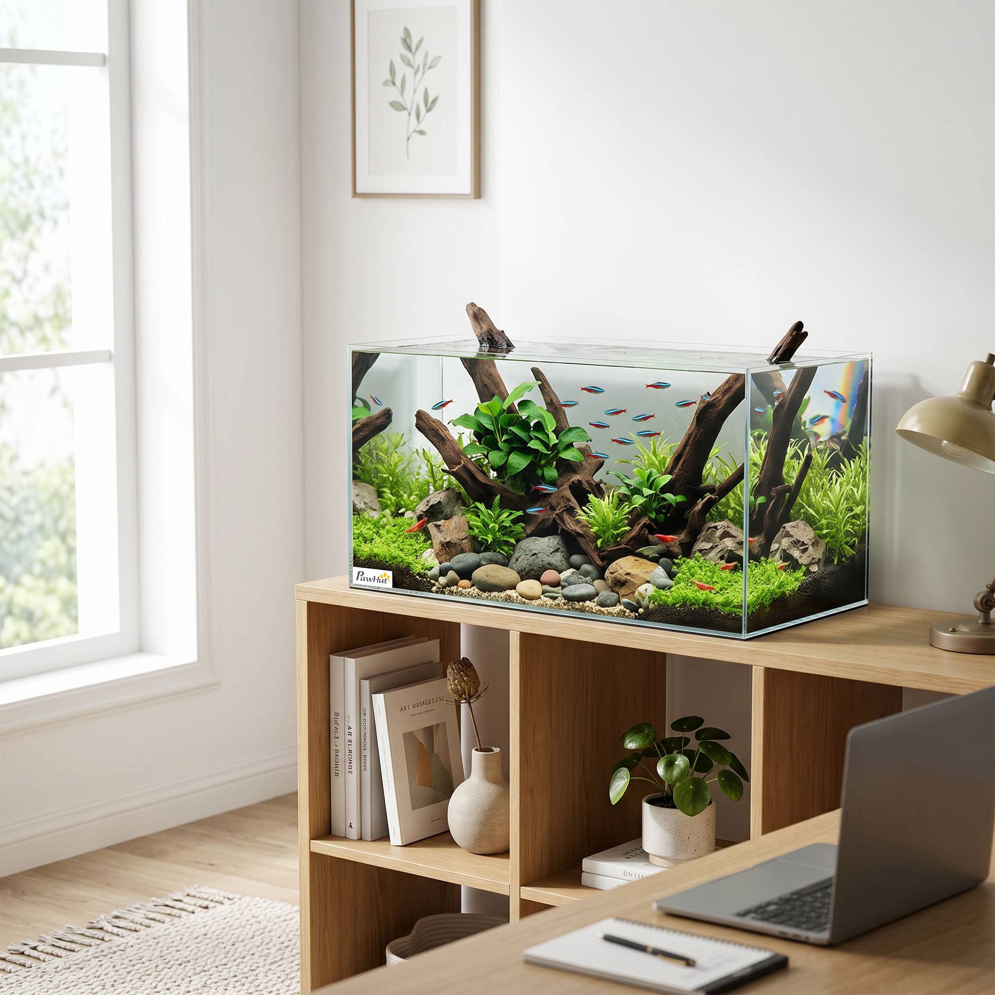 ComfortXL - Aquarium verre trempé 51 L 60x30x30 cm transparent poissons crevettes tortues - ComfortXL Outdoor Living - Image 10