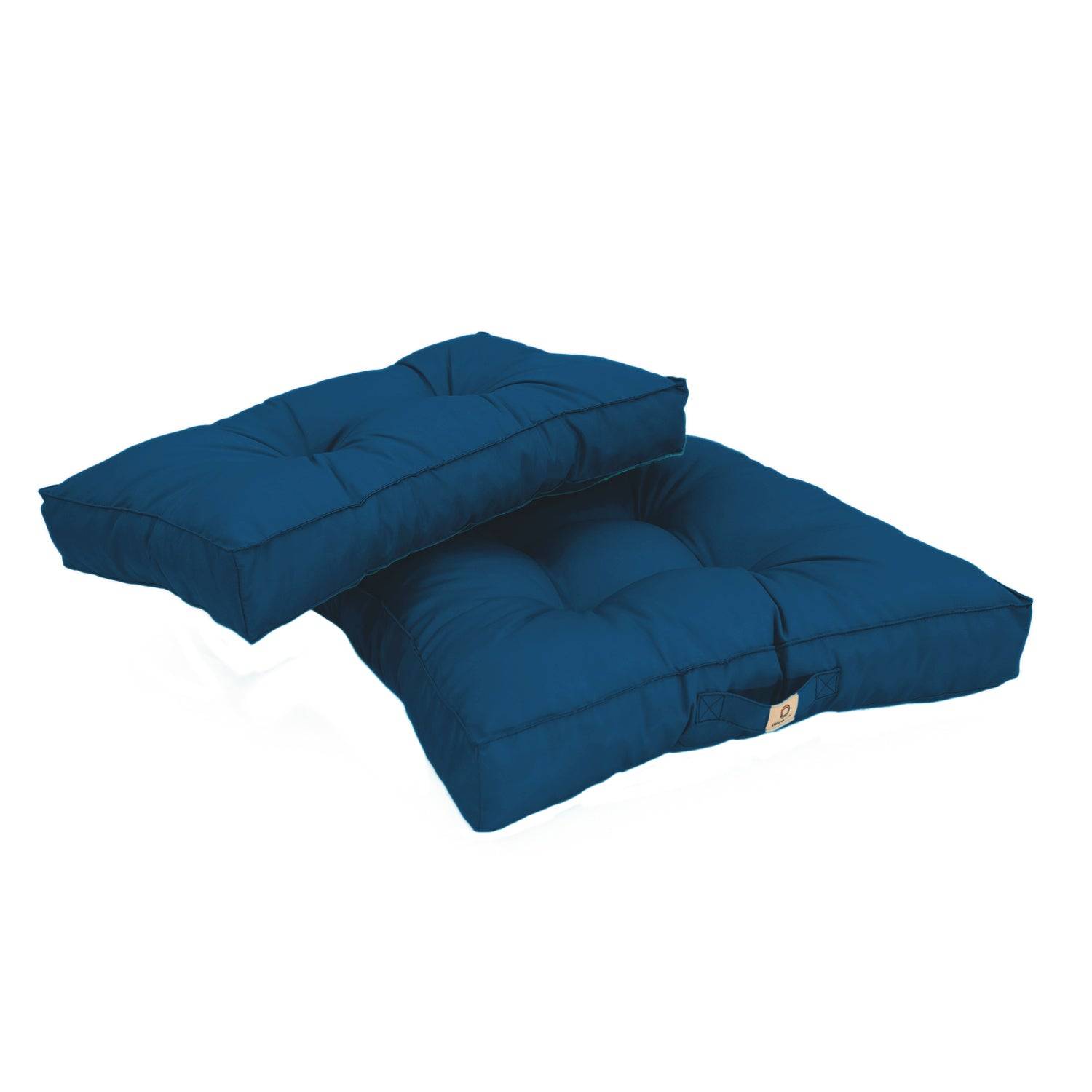 Coussins pour salon de jardin capitonné 50x50cm Bleu petrole - Déco arts - Image 7