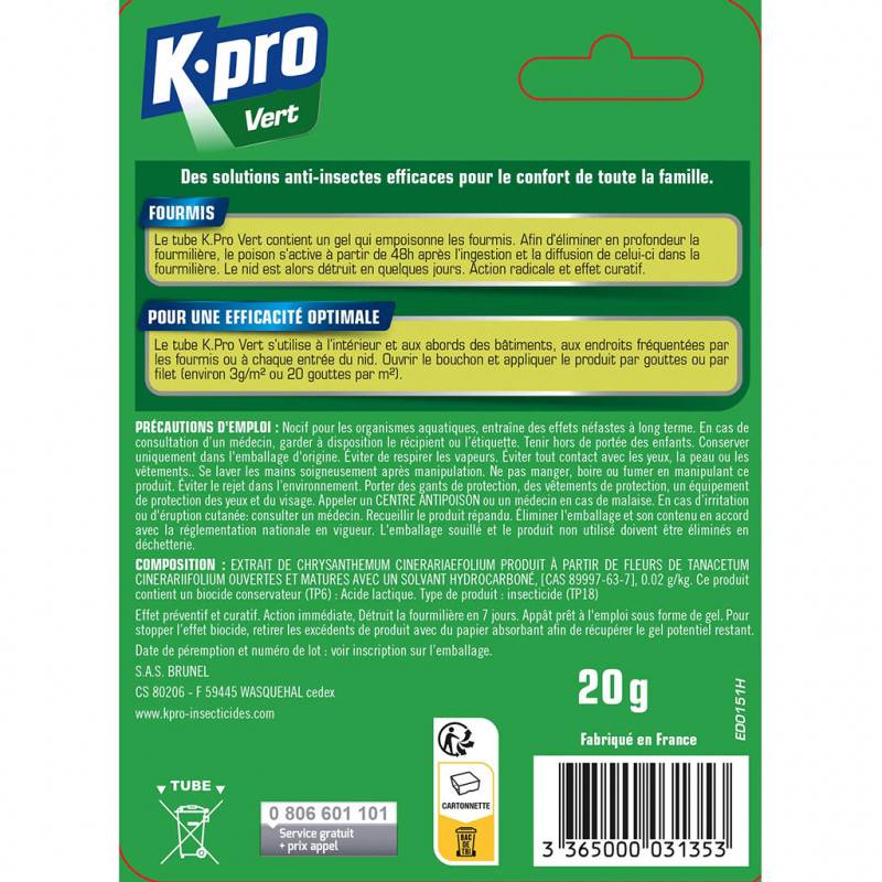 Kapo - Fourmis Piège 100 % Naturel  Tube 20 G - Image 5