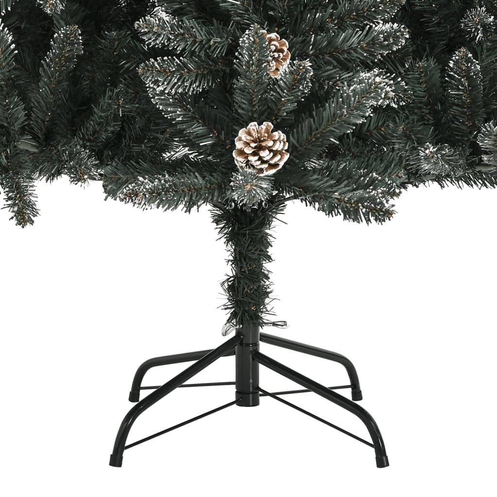ComfortXL - Sapin de Noël artificiel enneigé PVC décoré pour salon Vert 120 cm – ComfortXL Outdoor Living - Image 7