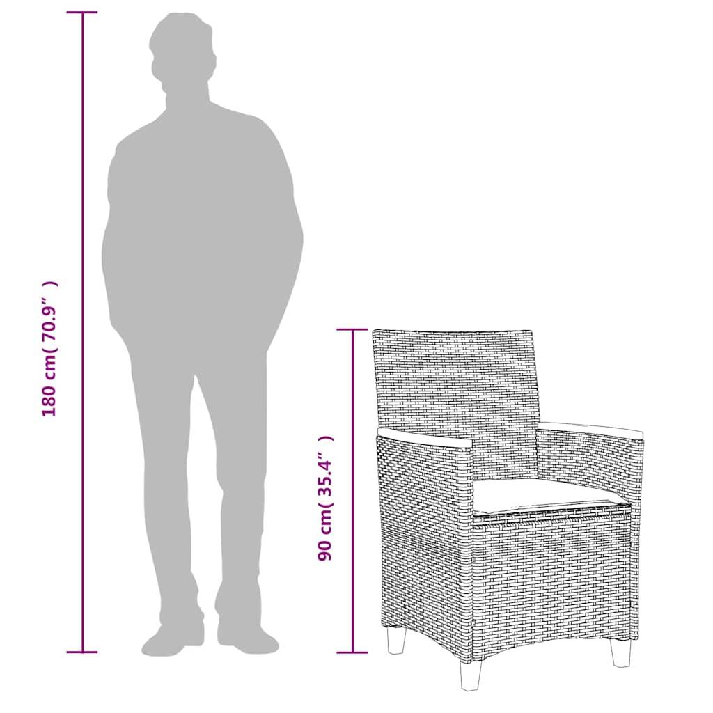Chaises d'Extérieur Confortables Résine Tressée et Bois avec Coussins Lot de 2 Beige – ComfortXL Outdoor Living - Image 10