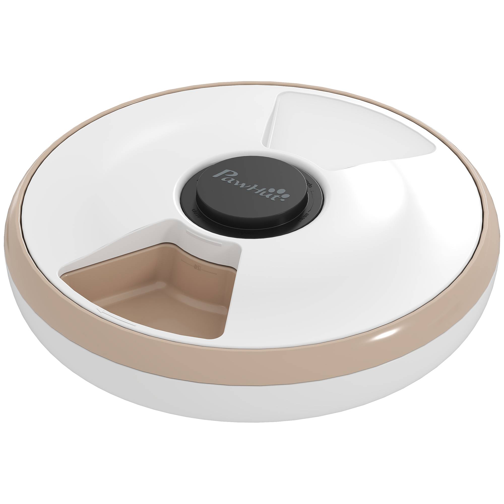 Distributeur automatique de croquettes pour chats et chiens avec poche de glace, minuterie programmable, 6 gamelles, écran LED - Image 2