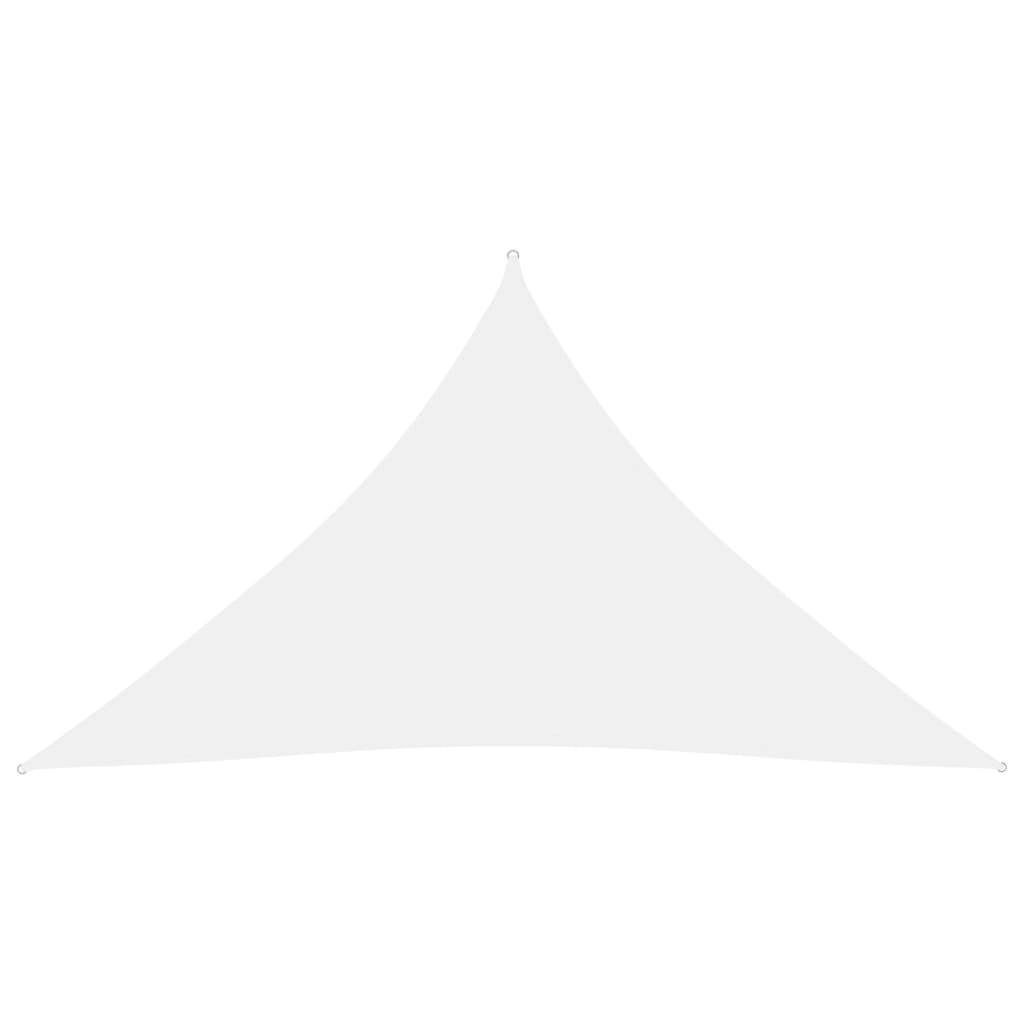 Helloshop26 - Voile d'ombrage parasol tissu oxford triangulaire 2,5 x 2,5 x 3,5 m blanc - Image 1