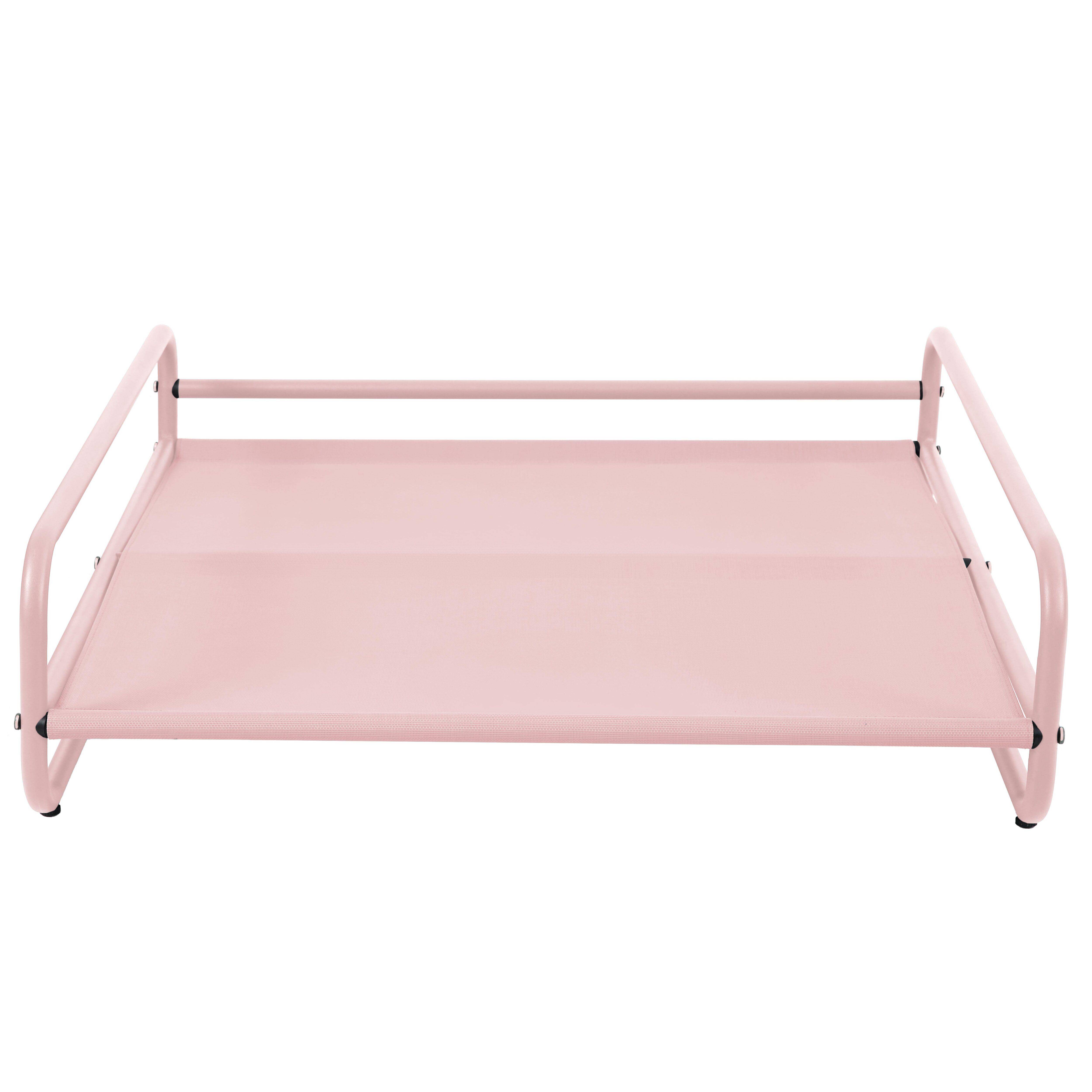 Oviala - Structure pour fauteuil et pouf de salon de jardin modulable rose  Mixi - Oviala